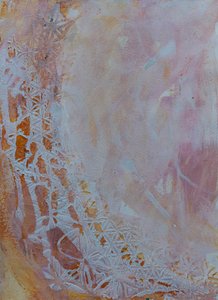 Zarte Blush-Frost-Muster