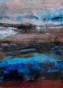 Stimmungsvolle abstrakte Landschaft von Deb Chaney