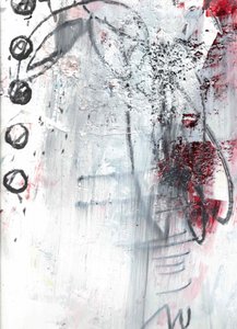 Roter schwarzer abstrakter Grunge