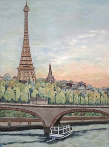Eiffelturm Blick, 2017 von Deborah Eve Alastra