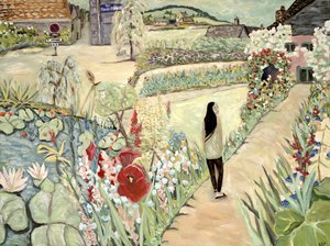 Nita in Giverny, 2017 von Deborah Eve Alastra