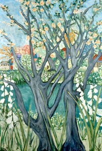 Frühlingsbäume, 2012 von Deborah Eve Alastra