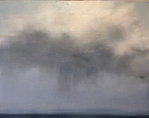 Sturm über Wasser, 2021 von Deborah Stevenson