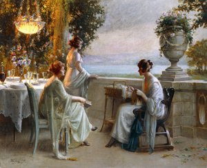 Eine Soiree auf der Terrasse