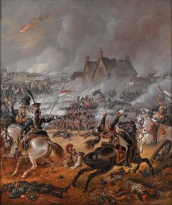 Die Schlacht von Waterloo von Denis (follower of) Dighton