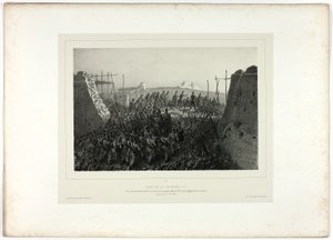 Eroberung der Courtine 6-7, aus Souvenirs d’Italie: Expédition de Rome
