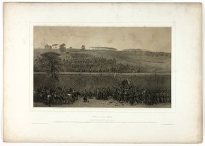 Eroberung der Villa Pamfili, aus Souvenirs d’Italie: Expédition de Rome