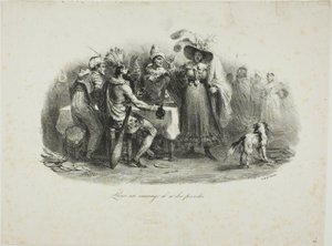 Er benimmt sich wie ein Wilder von Denis Auguste Marie Raffet