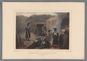 Militärs bei einem Minengang, 1832