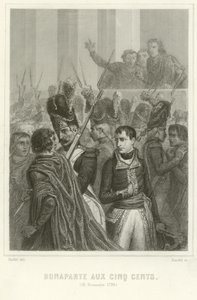 Napoleon Bonaparte umgeben von Mitgliedern des Rates der Fünfhundert von Denis Auguste Marie Raffet