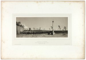 Eröffnung der ersten Parallele, aus Souvenirs d’Italie: Expédition de Rome