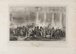 Place du Panthéon, Nacht vom 22. auf den 23. Dezember 1830 von Denis Auguste Marie Raffet