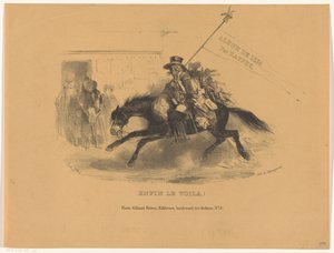 Postillon zu Pferd (Album de 1836) von Denis Auguste Marie Raffet