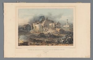 Ruinen der Kirche und des Hauses von General Chassé, 1832