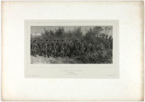 Pioniere gehen zu den Schützengräben, aus Souvenirs d’Italie: Expédition de Rome