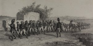 Türkische Rekruten in der Nähe von Smyrna, 10. November 1837