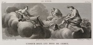 Die Liebe in den Armen von Ceres, nach Eustache Le Sueur von Denis Sebastien Leroy