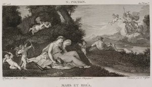 Mars und Rhea, nach Nicolas Poussin