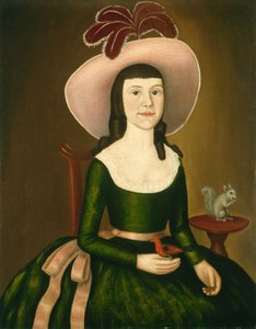 Miss Denison aus Stonington, Connecticut, möglicherweise Matilda Denison, um 1790
