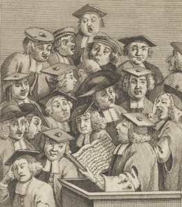 Gelehrte bei einer Vorlesung, ca. 1800 von Dent