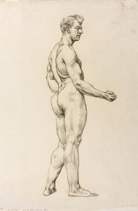 Studie einer männlichen Figur, ca. 1906-07 von Derwent Lees