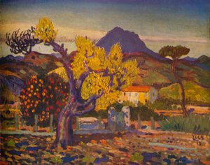 Blühender Birnbaum, 1913-1932 von Derwent Lees