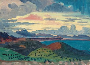 Sonnenuntergang über der dalmatinischen Küste