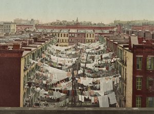 Eine Montagwäsche, New York, ca. 1900 von Detroit Photographic Co.