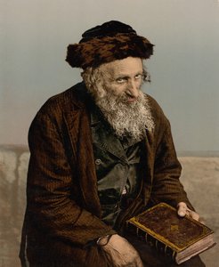 Ein Israelit, Jerusalem, Heiliges Land, ca. 1890-ca. 1900 von Detroit Photographic Co.
