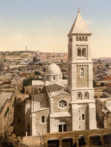 Kirche des Heiligen Erlösers, Jerusalem, Heiliges Land von Detroit Photographic Co.