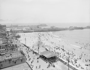 Strand und Promenade, Atlantic City, 1900-10