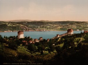 Bosporus, Rumeli und Anadali-Hissar, ca. 1890-1900 (Fotochromdruck)