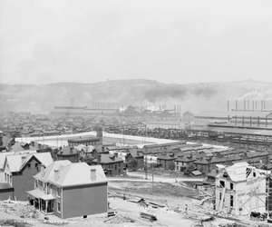 Carnegie Stahlwerk, Homestead, Pennsylvania, ca. 1905 von Detroit Publishing Co.