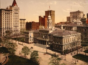 Rathaus, New York City, USA, um 1900