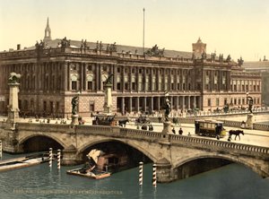Friedrichsbrücke und die Börse, Berlin, Deutschland, ca. 1900