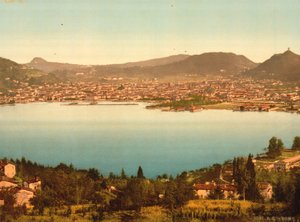 Gesamtansicht, Como, Comer See, Italien, ca. 1900 von Detroit Publishing Co.