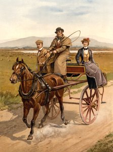 Irischer Kutschwagen, ca. 1890