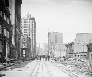 Blick auf die California Street von der Sansome Street, San Francisco von Detroit Publishing Co.