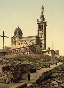 Notre Dame de la Garde, Marseille, Frankreich, ca. 1890-1900