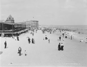 Der Strand von Rockaway, New York, 1900-06