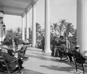 Veranda des Hotel Royal Palm, Miami, Florida, ca. 1905