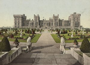 Ostterrasse von Windsor Castle, ca. 1900
