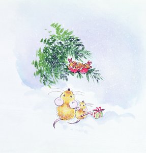 Weihnachtsmäuse und Rotkehlchen