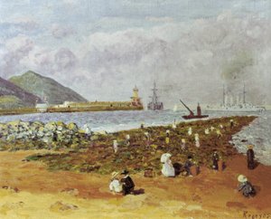 La escollera (Der Wellenbrecher).