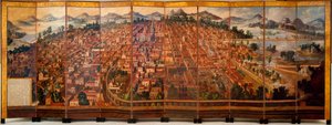 Die Stadt Mexiko, ca. 1690 von Diego Correa