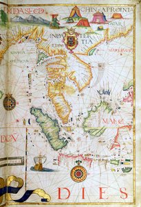 Festland Südostasien, Detail aus einem Weltatlas, 1565
