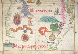 Südamerika (Süd), Detail aus dem Weltatlas, 1565
