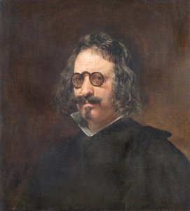 Francisco Gomez de Quevedo y Villegas von Diego Rodriguez de Silva (studio of) Velazquez