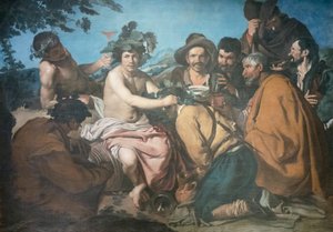 Triumph des Bacchus, auch bekannt als die Trinker von Diego Rodriguez de Silva y (after) Velazquez