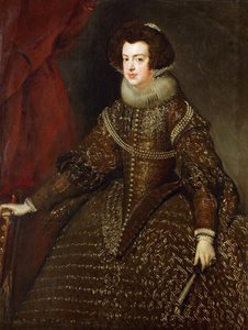 Barock: Porträt von Elisabeth von Frankreich, Königin von Spanien von Diego Velázquez